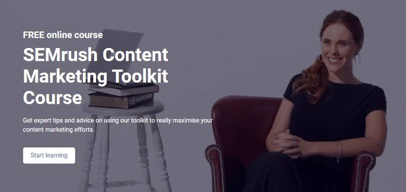 khóa học content marketing toolkit course của semrush là một trong những khóa học conenten marketing miễn phí uy tính nhất hiện nay