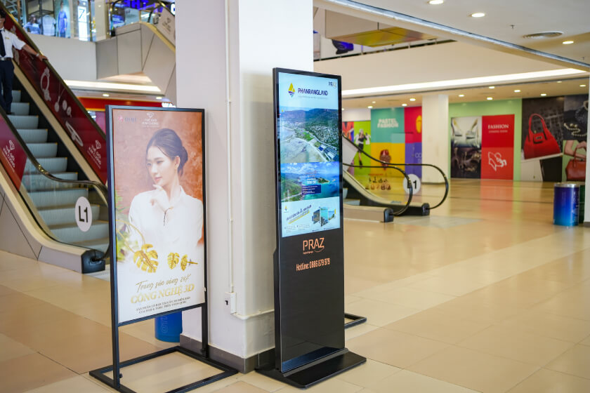 Quảng cáo trên các màn hình Led, Lcd và Frame tại các siêu thị và trung tâm thương mại mang lại những lợi ích truyền thông gì