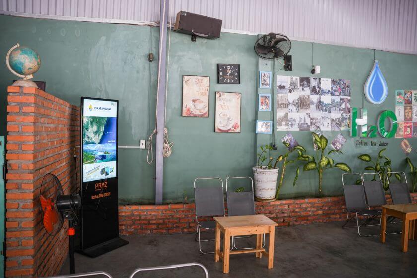 Màn hình quảng cáo kỹ thuật số cho quán cafe tại Ninh Thuận 