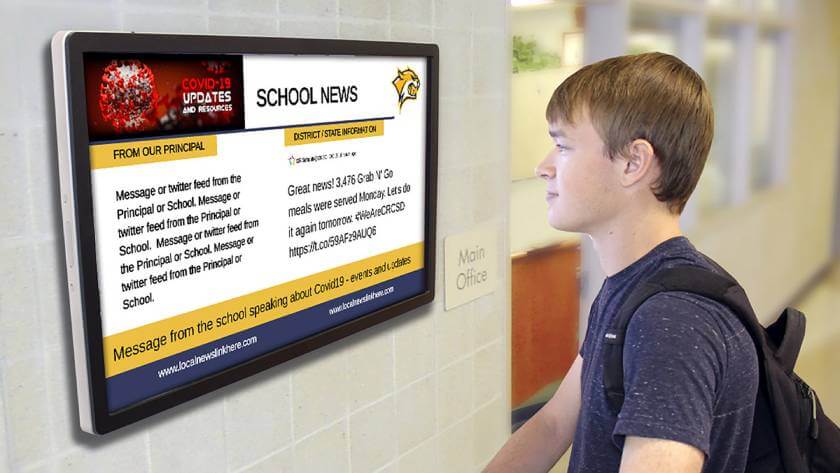 Ưu điểm mà màn hình quảng cáo kỹ thuật số mang lại cho trường học